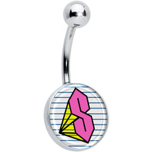 将图片加载到图库查看器，Hot Pink Cool S Belly Ring by Onyx O
