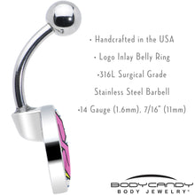将图片加载到图库查看器，Hot Pink Cool S Belly Ring by Onyx O
