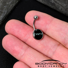 Load image into Gallery viewer, Phrase Logo CVNTY Belly Ring by Onyx O
