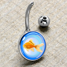 Load image into Gallery viewer, Gold Fish Belly Ring by Onyx O
