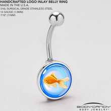 Load image into Gallery viewer, Gold Fish Belly Ring by Onyx O
