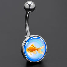 Load image into Gallery viewer, Gold Fish Belly Ring by Onyx O
