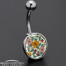 Load image into Gallery viewer, Blossom Creation Wildflower Flowers Belly Ring by Onyx O
