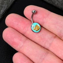 Load image into Gallery viewer, Fortune Cookie Belly Ring by Onyx O
