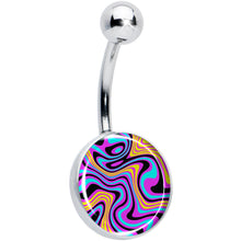 将图片加载到图库查看器，Funky Swirls Belly Ring by Onyx O
