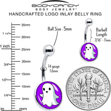 Load image into Gallery viewer, Ghost Belly Ring by Onyx O
