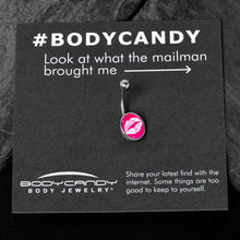 Load image into Gallery viewer, Red Hot Lips Belly Ring by Onyx O
