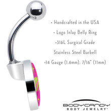 将图片加载到图库查看器，Pink JOMO Belly Ring by Onyx O
