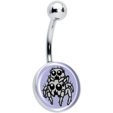 Load image into Gallery viewer, Leaping Leapfrog Spiders Belly Ring by Onyx O
