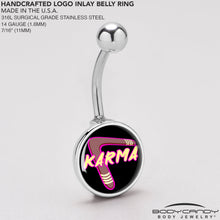 Load image into Gallery viewer, Karmic Boomerang Belly Ring by Onyx O
