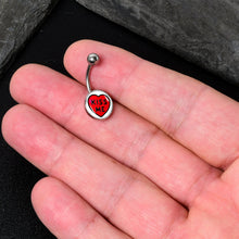 Load image into Gallery viewer, Kiss Me Candy Heart Belly Ring by Onyx O
