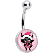 Load image into Gallery viewer, Krampus Cutie Christmas Holiday Belly Ring by Onyx O
