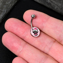Load image into Gallery viewer, Krampus Cutie Christmas Holiday Belly Ring by Onyx O
