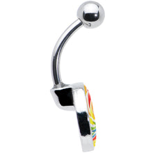 将图片加载到图库查看器，Rainbow Swirl Lollipop Belly Ring by Onyx O
