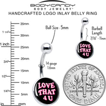 将图片加载到图库查看器，Love That 4 You Belly Ring by Onyx O
