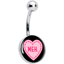 将图片加载到图库查看器，MEH Heart Belly Ring by Onyx O
