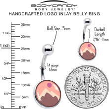 将图片加载到图库查看器，Mountain Sunrise Belly Ring by Onyx O
