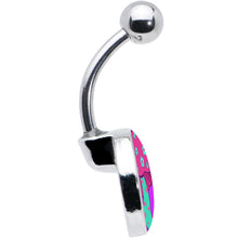 Load image into Gallery viewer, Funky Floral Mushroom Belly Ring by Onyx O
