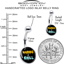 Load image into Gallery viewer, Nachos and Chill Belly Ring by Onyx O
