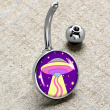 Load image into Gallery viewer, Style Space Invasion UFO Belly Ring by Onyx O
