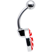 Load image into Gallery viewer, Holiday Peppermint Candy Belly Ring
