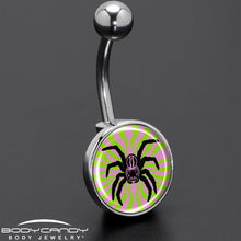 将图片加载到图库查看器，Psychedelic Spider Belly Ring by Onyx O

