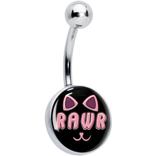 将图片加载到图库查看器，RAWR Kitty Cat Belly Ring by Onyx O

