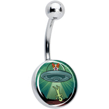 将图片加载到图库查看器，Reverse Alien UFO AbductionBelly Ring by Onyx O
