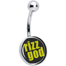 Load image into Gallery viewer, RIZZ GOD Belly Ring by Onyx O
