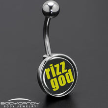 Load image into Gallery viewer, RIZZ GOD Belly Ring by Onyx O
