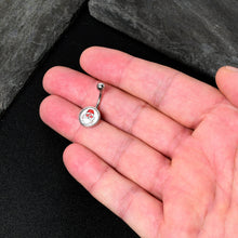 Load image into Gallery viewer, Christmas Peace Love Santa Belly Ring by Onyx O
