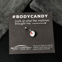 Load image into Gallery viewer, Christmas Peace Love Santa Belly Ring by Onyx O
