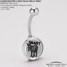 将图片加载到图库查看器，Donkey Smart Ass Belly Ring by Onyx O

