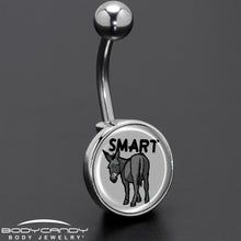 将图片加载到图库查看器，Donkey Smart Ass Belly Ring by Onyx O
