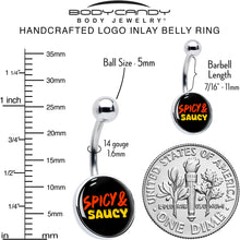 将图片加载到图库查看器，Spicy and Saucy Belly Ring by Onyx O
