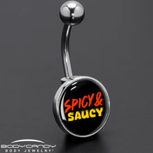 将图片加载到图库查看器，Spicy and Saucy Belly Ring by Onyx O

