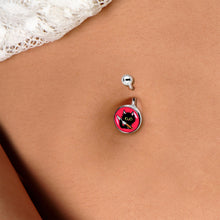 Load image into Gallery viewer, Stabby Cat Belly Ring by Onyx O
