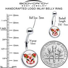 Load image into Gallery viewer, Stawberry Cow Belly Ring by Onyx O
