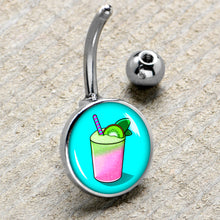Load image into Gallery viewer, Summer Drink Belly Ring by Onyx O
