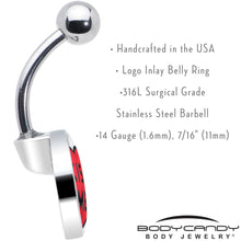 Load image into Gallery viewer, Summer Drink Belly Ring by Onyx O
