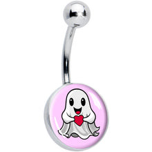 Load image into Gallery viewer, Valentine Sweet Ghost Belly Ring by Onyx O
