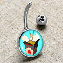 Load image into Gallery viewer, Chinese Take Out Belly Ring by Onyx O

