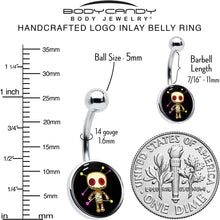 将图片加载到图库查看器，Voodoo Doll Belly Ring by Onyx O
