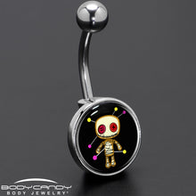 将图片加载到图库查看器，Voodoo Doll Belly Ring by Onyx O
