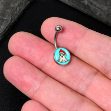 Load image into Gallery viewer, Holiday Christmas Spirit Ghost Belly Ring by Onyx O
