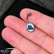 Load image into Gallery viewer, Holiday Christmas Hearse Belly Ring by Onyx O
