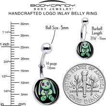 Load image into Gallery viewer, Zombie Bunny Belly Ring by Onyx O
