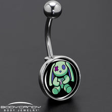 Load image into Gallery viewer, Zombie Bunny Belly Ring by Onyx O
