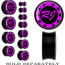 将图片加载到图库查看器，Custom Pink Heart Initial Acrylic Personalized Saddle Plug - buy 2 for a pair
