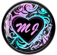 将图片加载到图库查看器，Custom Tribal Initial Acrylic Personalized Saddle Plug - buy 2 for a pair
